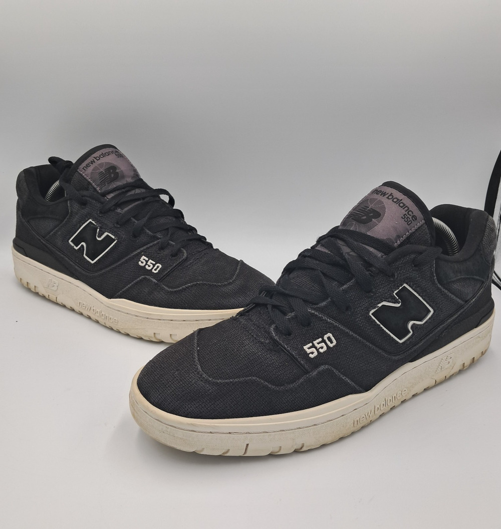 Size 9.5 - New Balance 550 Hemp Pack - Black White - BB550MDB - RETAIL $155